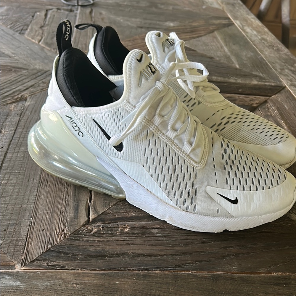 Nike Air Max 270 White and Black Sneakers